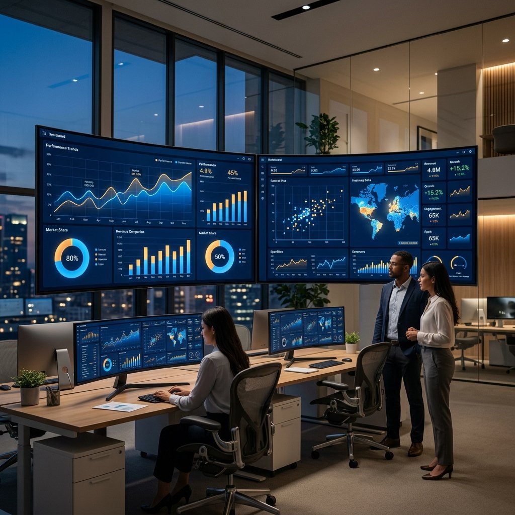 Business intelligence dashboard and data analytics visualization at Union Solutions